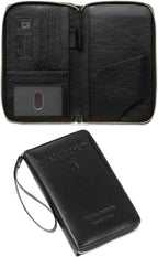 Leather RFID Blocking Passport Holder Travel Wallet, Passport Cover/Travel Wallet for Women/Men with