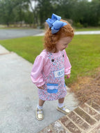 Wee Ones Girls' Plain Wrap Classic Grosgrain Hair Bows on a WeeStay No-Slip Hair Clip, Handmade, Medium, Blue Bird