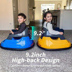 12V Kids Bumper Car, Electric Baby Bumper Car for Toddlers with Remote Control, 3 Speeds - Yellow