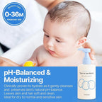BEBESUP- 베베숲 Head to Toe Wash Baby Shampoo | Korean Skincare for Sensitive & Atopic Skin Organic Rice Cera Biome Hypoallergenic Coconut-Derived Cleanser Head to Toe Use 10.14 fl oz