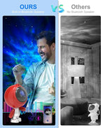 Astronaut Galaxy Projector, AIRIVO Star Projector for Bedroom, Robot Galaxy Projector Night Light for Kids, Bluetooth Speaker Ceiling Projector, Room Decor Gifts for Adults, Teens, Christmas