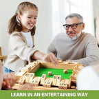 ropoda Shut The Box Game, Upgraded 12 Numbers Wooden Board Games for Adult and Kids, Shut The Box Dice Game -Addition Training, Fun for Family Game Night