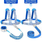 Accmor 3 in1 Toddler Harness Leash, Reflective Kid Harness with Anti Lost Wrist Link, Harness Leash for Toddlers, Child Walking Harness Kids Leash Wristband Rope Belt with Lock for Baby Boys Girls