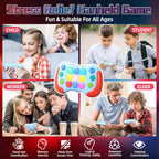 2024 New Fast Push Game Light Up Pop Fidget Toys,Its Electronic Handheld Game for Kids Teens Adults,Youth Quick Push Buttons Gamepad,Xmas Birthday Gifts Toys for Boys Girls,Ages 3 and Up (red)