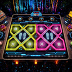 Upgraded 2-Player Kids Dance Mat, Interactive Electronic Dance Pad for Girls &Boys Ages 3-12, Premium Speaker with Built-in Adjustable Volume Music, Ideal Birthday & Holiday Family Dance Game Toy Gift