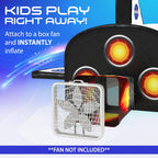 W&O Space Explorer Aerodome with LED Lights & Blast-Off Button – Inflates in Seconds to Create an Immersive Space Adventure for Kids Ages 3-12 – Inflatable Rocket Ship Tent (Fan Not Included)