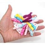 Birthday Hair Bow for Baby Girls 1 2 3 4 5 6 Years Sprinkle Decorations Party Pink Hair Accessories for Two 2nd Birthday Confetti Ice Cream