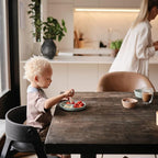 mushie Silicone Baby Bib | Adjustable Fit Waterproof Bibs (Silver Sage)