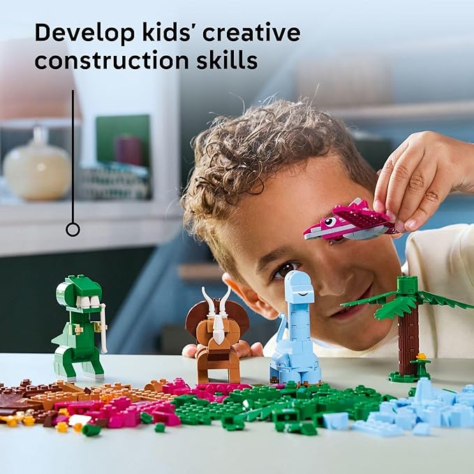 LEGO Classic Creative Dinosaurs Toy - Building Blocks Toy for Kids, Boys and Girls, Ages 5+ - Learning and Educational Toy for Preschool - Gift Idea for Birthdays - 11041
