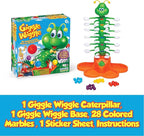 PlayMonster Giggle Wiggle Board Games for Kids, Hand-Eye Coordination, Preschool Games, The Twisting-Turning Race to Get Your Marbles to The Top Game, Ages 4+, Batteries Not Included