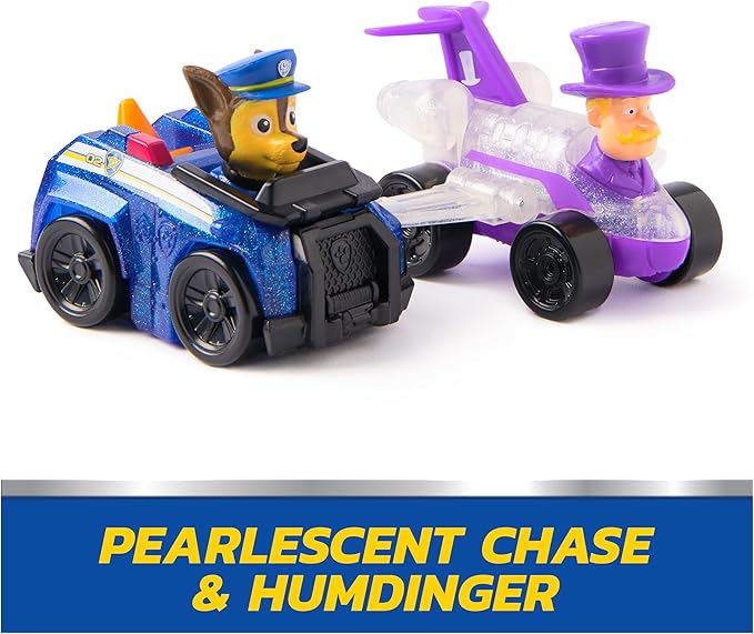 PAW Patrol Pup Squad Adventure Bay Playmat, 33-Inch Foldable Mat with Exclusive Chase and Humdinger Vehicles, Kids Toys for Boys & Girls Ages 3 and Up