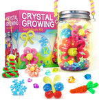 XXTOYS Crystal Growing Kit - Crafts for Girls Ages 6-8 - Create 12 Flowers Crystals Science Experiment Kit - DIY Decorative Lamp Set Light Up The Night - STEM Educational Toys Gifts for 6+