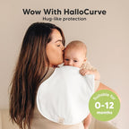 KeaBabies 4-Pack Baby Burp Cloths Baby Girl, Boy - Organic Cotton Burp Cloth, Extra Large, Absorbent, Soft Burping Cloths & Bibs Set for Babies, Newborn Burp Clothes, Thick Burp Rags (Soft White)