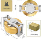 Kinetic Spinning Top Brass, Desk Fidget Toy for Adults, Stress Relief Toy for Office, Gold