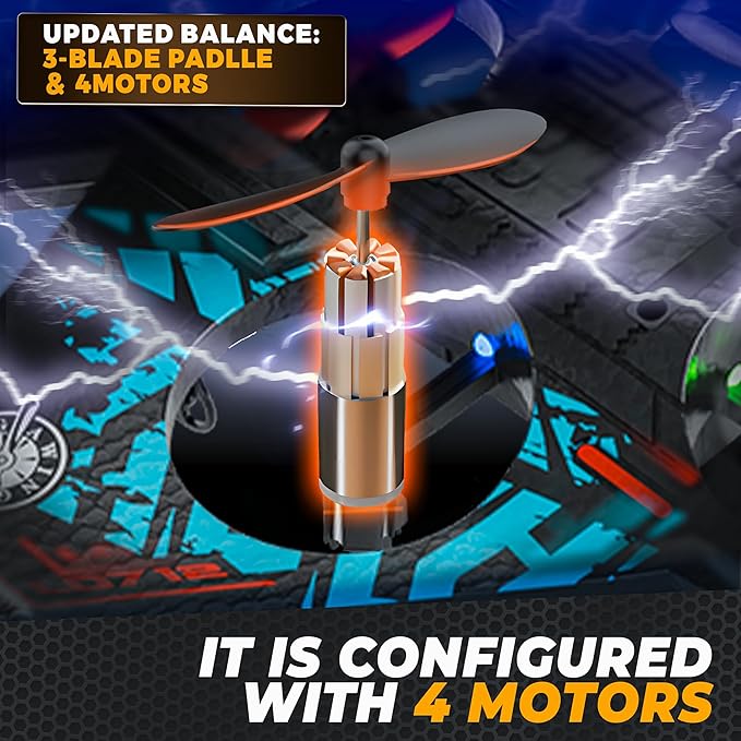 BEZGAR Drones for Kids | 2.4GHZ RC Plane, Remote Control Airplane, RC Helicopter, 360° Flip Fighter Jet Toy with Colorful LED Navigation Light Blue