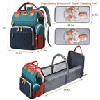 Diaper Bag Backpack Diaper Bag Multifunctional Waterproof Diaper Bag with Changing Station Travel Backpack with Changing Pad, Pacifier Case & Stroller Straps(Multicolor)