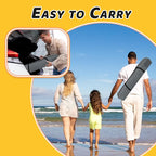 Pop Up Playpen for Babies with Canopy & Safety Lock - Outdoor Baby Playpen with 6 Ground Stakes & 6 Sand Stakes, UV Protection & Carry Bag, Instant Beach Tent for Indoor/Outdoor Use（Grey）