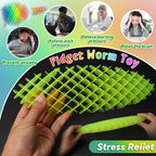 Fidget Worm Toy 8 PCS - Fidget Toys,Multicolor Stress Relief Fidget Toys,Sensory Slug Fidget Toy,Resistance Fidget Toys,Anxiety Relief Toys for Kids & Adults,Elastic Mesh Toys (8 Colors Packing)