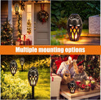 Outdoor Bluetooth Speakers, Wireless Speaker with LED Flame Speaker,Ipx5 Waterproof Design, Bluetooth 5.0 LED Flame Lamp for Outdoor Party, Camping and Desktop Decoration (Black)