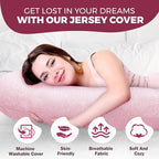 PILLANI Pregnancy Pillows for Sleeping - V C U Shaped 57inch Full Body Pillow with Removable Washable Cover, Cooling Maternity Pillow for Pregnant Women, Support for Back Belly Legs Hip