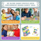 Matching Puzzle Game for Kids & Adults, Family Board Games Block for Boys & Girls Ages 4-8 8-12, 2+ Player Card Puzzles for Children 3+ Year Olds