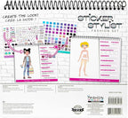 Fashion Angels Sticker Stylist 12544, Fashion Design Sticker by Number Activity Book, For Kids 6 and Up