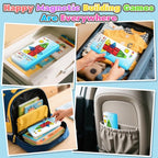 Magnetic Tiles Mini Travel Toddler Set, Magnetic Blocks Building Kids Toys & Games, Montessori Preschool Classroom Must Haves Educational Learning Sensory Toys for 3+ Year Old Boys Girls Birthday Gift