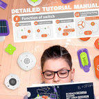 Science Kits for Kids - STEM Kits for Kids, Electronics Exploration Kit, Over 150 Projects, 14 Circuit Parts, STEM Educational Toy Gifts for Kid Boys Girls Ages 3 4 5 6 7 8 9 10 11 12
