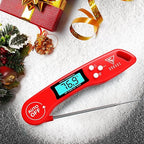 DOQAUS Digital Meat Thermometer, Instant Read Food Thermometers for Cooking, Kitchen Probe with Backlit & Reversible Display, Wide Temperature Range for Turkey, Grill, BBQ, Baking, Bread, Sourdough