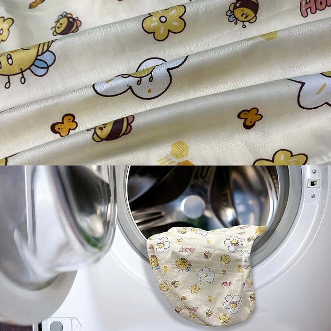 Nursing Pillow, Breastfeeding Pillow with Removable Cover, Ergonomic Breast Feeding Pillow, Baby Feeding Support Cushion for Mom Easier Breastfeeding- Original Size/Honey Bee