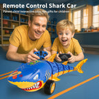 RC Shark Car Toy for Kids, 2.4Ghz Remote Control Shark with Swinging Tail, LED Lights, RC Car Toys for 3-6 Year Old Kids, Fun Gift Idea for Boys & Girls