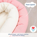 COOLBEBE Upgraded 2-in-1 Babybody Supports for Newborn Infant - Extra Soft Breathable Car Seat Insert Cushion Pad, Perfect for Carseat, Stroller, Swing, Bouncer, Pink