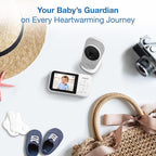 VTech VM819-2 Baby Monitor, 2.8” Screen, 2 Cameras, 1000ft Range, Night Vision, 2-Way Audio, Temperature Sensor, Lullabies, Secured Transmission No WiFi