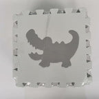 qqpp EVA 18 Tiles Baby Play Mat for Playing, Interlocking Foam Floor Mats for Tummy Time & Crawling, Flooring Tiles with Animals Puzzle for Kids. QP-51(AL) b18N