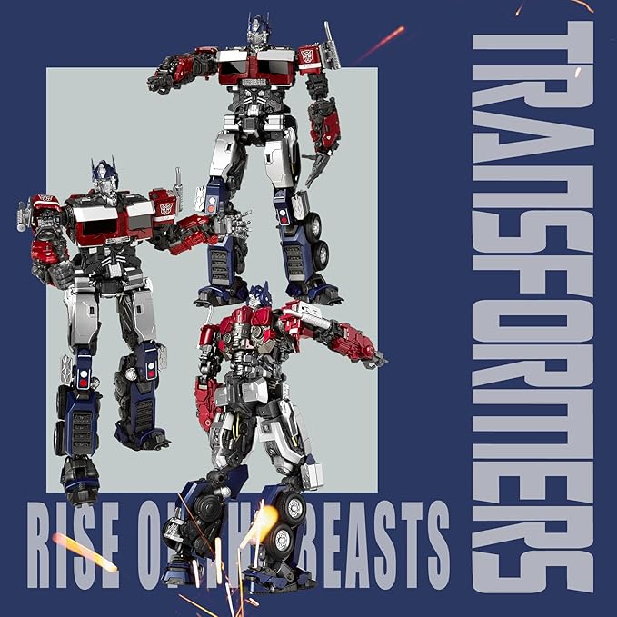 YOLOPARK Optimus Prime Transformers Toys Rise of The Beasts Action Figures,7.87 Inch Highly Articulated Transformer Toys for Kids Ages 8 and Up,No Converting