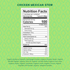 Serenity Kids 6+ Months World Explorers Chicken Mexican Stew Baby Food Pouches - Puree Pouch with Ethically Sourced Chicken & Organic Veggies - BPA-Free - 3.5 Oz, 12 Pack