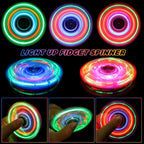 Gigilli 12 Packs Fidget Spinners for Kids Adults, Light up Party Favors Goodie Bags Stuffers for Kids 8-12, Stress Relief Fidget Toys Bulk Glow in the Dark Party Supplies, Fidgets for Classroom Prizes