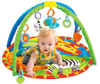 Baby Toddler Fold Acctivity Gyms Play Mats Colorful Baby Play Pad with Animal Toys, Lion