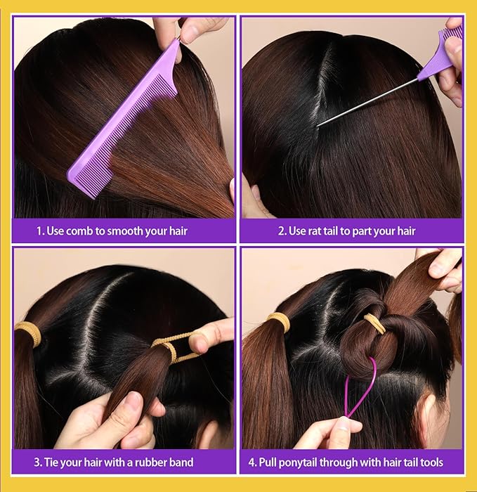 YGDZ 280 PCS Cotton 24 Colors Hair Ties Set with Organizer Box - Seamless Soft Mini Elastics Ponytail Holders and Hair Accessories for Toddlers, Girls, Kids