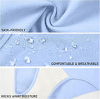 Battewa Quick Dry Incontinence Underwear for Women High Waisted Leak Proof Panties Washable Postpartum Bladder Control Cotton Briefs (Multicolor, Middle, 5 pack)