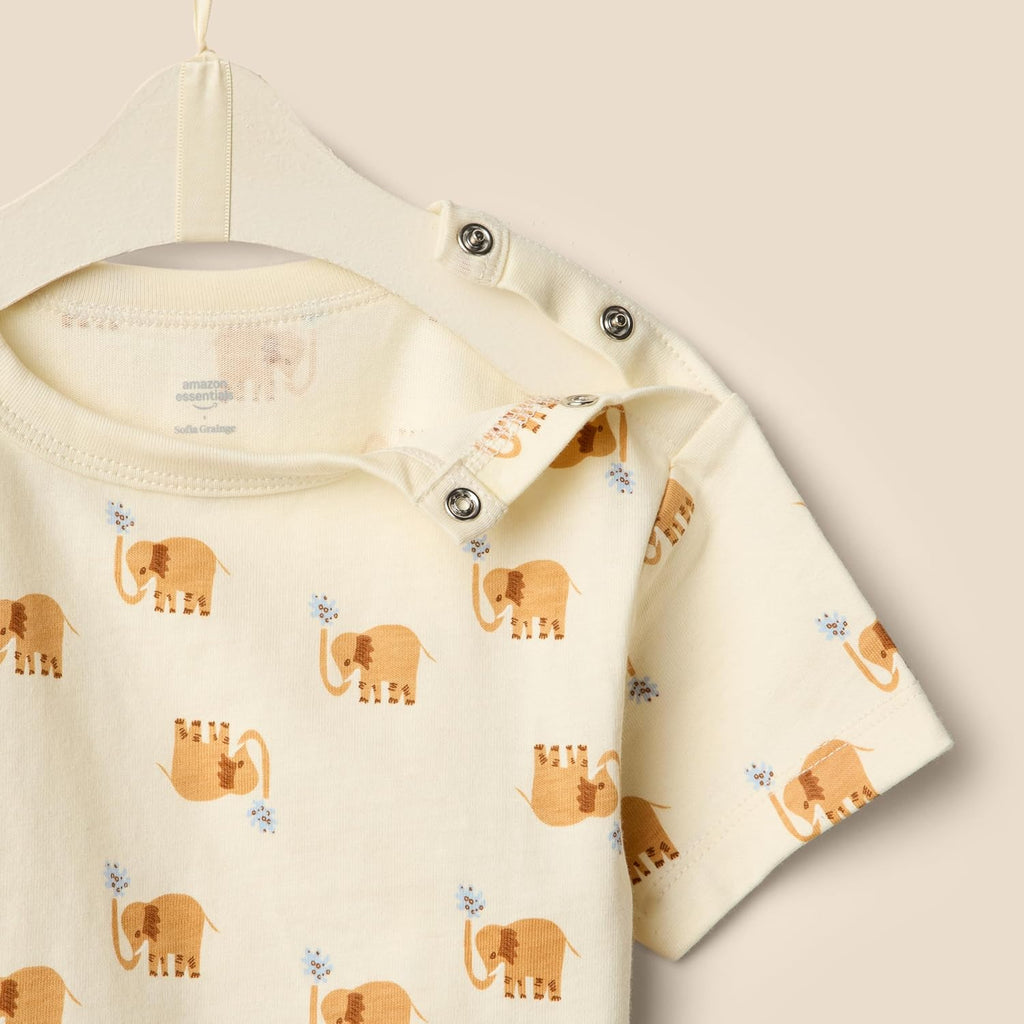 Amazon Essentials x Sofia Grainge Toddlers and Baby Boys' Short Sleeve T-Shirts, Pack of 2