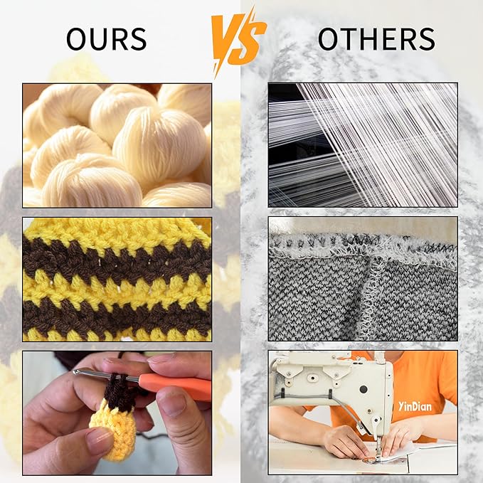 Handmade 17cm Doll Clothes - 17 cm Doll Outfits with Bee Animal Style Outfits and Cute Accessories Bag Hat for Dress Up Dolls, Keychain Decoration, Pendant Gift