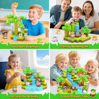 150 Magnetic Blocks – Mine Magnet Game Building Craft, STEM Constructions Toy, Jungle Adventure, Sensory Stacking Cubes Kids Toys, Christmas Birthday Gifts for Boys Girls Age 3-5, 5-7, 4-8, 8-12