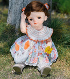 BJD Dolls, 1/4 Ball Jointed Doll Fullset with 15 Articulated Joints and Brown Glass Eyes, 20 Inch (50cm) Full Vinyl Girl, Collectible Reborn-Style Doll for Ages 14+, Gift Box Packaging