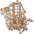 UGEARS Wooden 3D Puzzles for Adults - Wooden Marble Run Spiral Hoist Models for Adults to Build - Advanced Wooden 3D Puzzle Kit - Mechanical Model Wooden Puzzles for Hobbyists - 266 Pcs