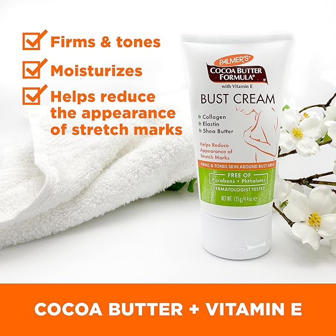Palmer's Cocoa Butter Formula New Moms Skin Recovery Postpartum Essentials, Body Lotion (8.5 oz) + Nursing Butter (1.1 oz) + Bust Cream (4.4 oz) + Skin Therapy Oil (2 oz), Dermatologist Approved