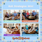 Award-Winning Board Game for Families – Rolls 2 Riches | Fast-Paced Dice, Card & Strategy Game for Kids & Adults | Perfect for Parties, Travel, Camping, Game Nights & Outdoor Summer Fun