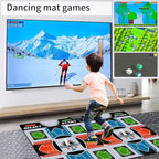TV Dance Mat Games - Wireless Music Electronic Dance Mat Fun Dance Fitness Games for Kids, Christmas and Boys and Girls Birthday Gift Ideas, Silver Gray