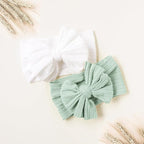 Niceye Handmade Baby Headbands Soft Stretchy Nylon Hair Bands with Bows for Newborn Infant Baby Toddler