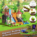 Magnetic Blocks, Magnetic Building Blocks, 3D Construction Build Toys, STEM Sensory Magnet Cubes (Multicolor-300PCS)